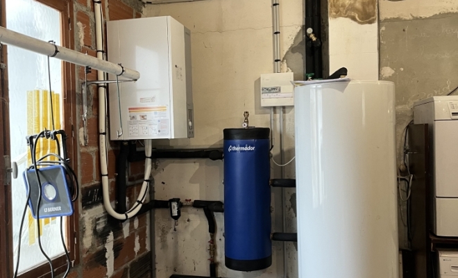 Installation d'une pompe à chaleur air eau à Montech., Castelsarrasin, GM Elec